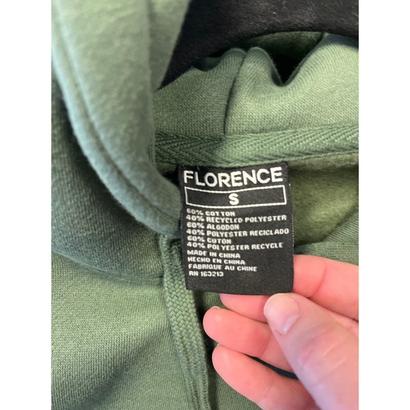 Green Hoodie with Red Accent - Picture 10 of 11